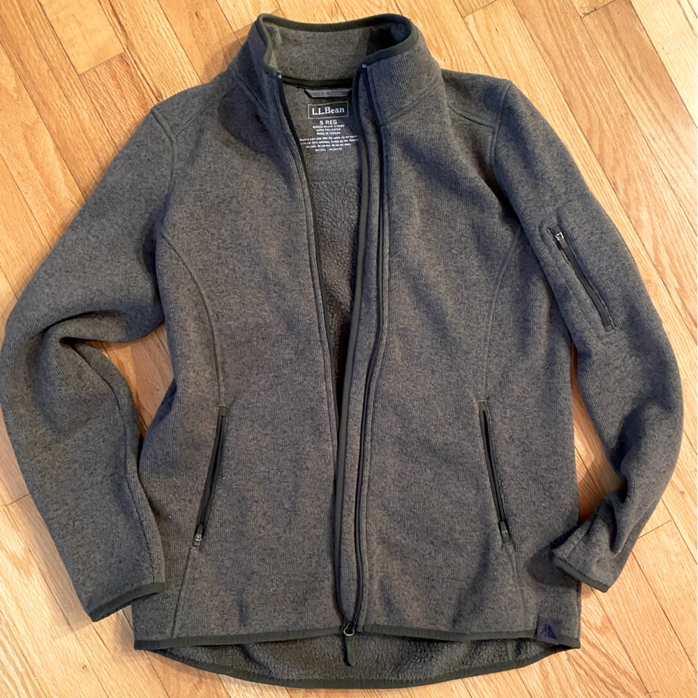 Women's L.L.Bean Sweater Fleece Full-Zip Jacket size small
